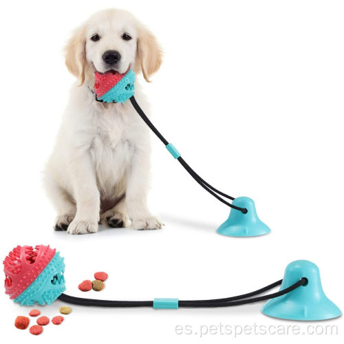 Pet Pet Dogs Stawing Rope Toys con taza de succión